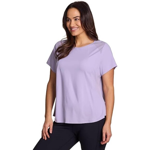 All In Motion Essential Crewneck Short Sleeve T-Shirt 4X Light Purple - Picture 2 of 10
